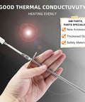 Upgraded 316490000 Oven Temperature Sensor Probe Replacement For Home Cooks With Stainless Steel Build Easy Install Accurate Temperature Readings For Bake And Roast Direct Fit For Easy Installation And Reliable Oven Performance, 9.65-inch probe held in hand