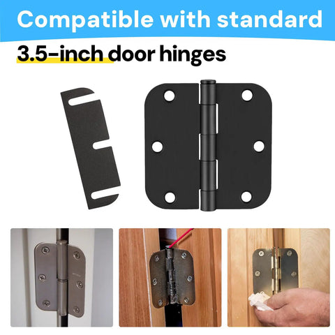 Interior Door Hinge Shims 3.5 Inch Pack of 10 Realign Door Gaps and Seal Air Leaks With Quick Spacing Adjustment No Fuss