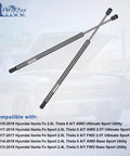 2 Pieces Front Hood Struts Shocks Lift Supports Gas Springs Direct Fit For Hyundai Santa Fe 2013-2019 aluminum pair