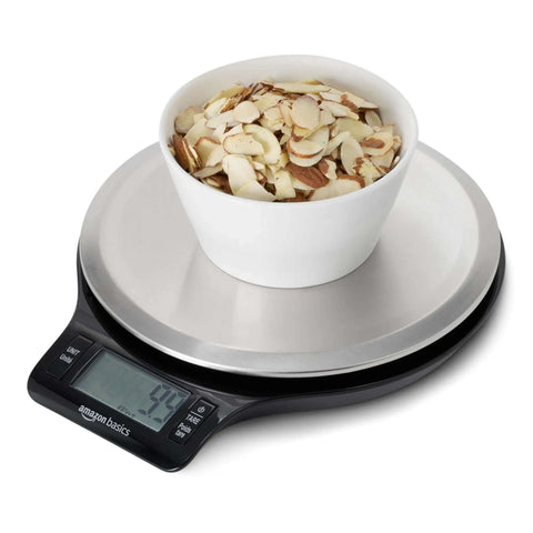 Digital Kitchen Scale With Large LCD Display And Tare Function Pro-Grade Measures In Pounds Ounces Grams Milliliters And Fluid Ounces