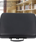 Satellite Hard Case With EVA Shell And Multi Compartment Organizer For Outdoor Travel and RV Dishes, tough carrier with handle