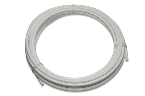 Ice Maker Water Line Kit With 25 Foot Tubing, Solid Brass Stop Tee And Valve, One Quarter Inch Fittings, DIY Friendly Quick Install For Fridge Or Drinking Water Appliance, Universal Adapter Tee coiled tubing