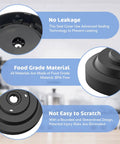 Replacement Outer Bowl Lid For NC700 Series Ice Cream And Soft Serve Makers Fits NC701 Black Color shown with labels 'No Leakage', 'Food Grade Material', 'Not Easy to Scratch'