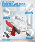 5.7 Inch Self Adhesive Aluminum Cabinet Handle Set Of 2 showing adhesive backing and polished edges