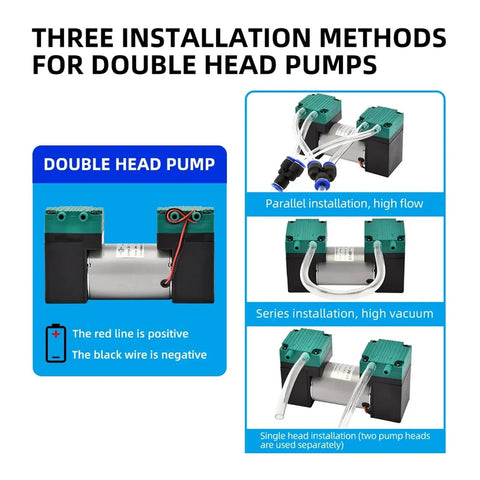Heavy Duty 15 Liter Electric Diaphragm Vacuum Pump Creating Serious Negative Pressure At 90Kpa With High Flow Capabilities For Industrial Fluid Transfer Applications And Robust Suction Tasks