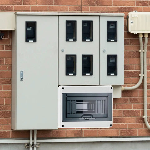 Installed 8 Way Circuit Breaker MCB Distribution Box With IP65 Waterproof Rating And Transparent Cover Built From Beefy PC Plus ABS
