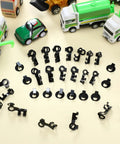 24 Piece Linkage Clip Set Universal Fit For Vintage Cars Trucks Wagons Sedans With Assorted Sizes And Styles To Cover A Wide Range of Linkage Systems And Make Restoration Projects Easier For DIY Hot Rods And Classic Cars, black iron clips