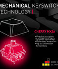 Slick Wireless Mechanical Gaming Keyboard Triple Mode Bluetooth And 2.4GHz Connectivity featuring CHERRY MX2A switches with precise actuation.