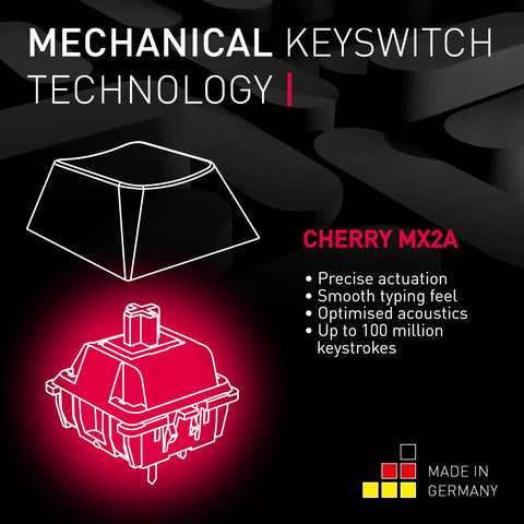 Slick Wireless Mechanical Gaming Keyboard Triple Mode Bluetooth And 2.4GHz Connectivity featuring CHERRY MX2A switches with precise actuation.