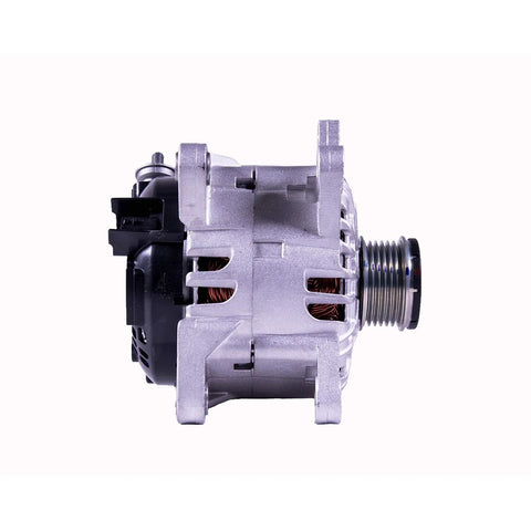 Side view of Beefed-Up Premium Alternator Replacement For Nissan Rogue 2014-2019, 100% New Components, OEM-Grade Quality