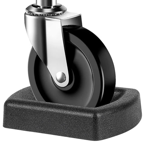 Heavy Duty Jack Wheel Chock Reinforced Rubber Wheel Dock For 6 Inch Jockey Wheels, Durable Wheel Stabilizer and Stopper