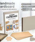 Heavy Duty Chipboard Sheets Pack 10 Sheets 8.5 X 11 Inches 22Pt Book Board For Bookbinding And Crafts Durable Kraft Board display