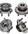 Beefed Up 4 Piece Front And Rear Wheel Bearing Hub Assembly Kit For 2008 To 2014 Dodge Challenger, 2009 To 2014 Charger, And 2009 To 2014 Chrysler 300, 5 Lug, Includes 2 Front Hubs And 2 Rear Hubs