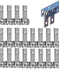 Heavy Duty Two Bearing 2 Wheel Trolley Assembly for One And Five Eighths Inch Wide And Taller Strut Channel Galvanized Carbon Steel Rollers 20 Pack