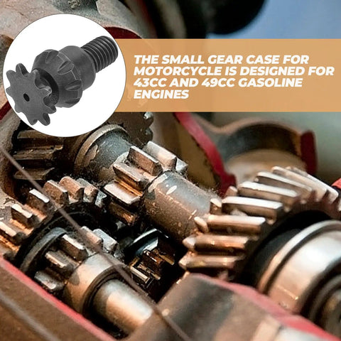 Heavy Duty Iron Transmission Gear Reduction Box For Gasoline Engines And Atvs Featuring Slick Quick Swap Install and Serious Straight Torque Output Designed To Run Smooth On Rough Days Without Giving You Any Headaches At All gear components close-up showing sturdy build and mechanics.