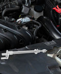 Golf Cart Tie Rod Kit Inner and Outer Ends Upgrade displayed in engine compartment background