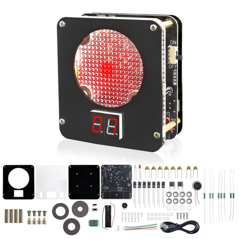 DIY Light Sensitive Shooting Target Kit For Soldering Practice, Electronic Target With Digital Hit Counter and components