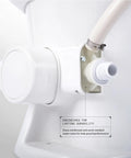 Water Valve Kit For 300 And 400 Series RV Toilets OEM Fitment Includes Hose Clamp And Fasteners Sealand Compatible For Easy RV Toilet Repair And Replacement Freeze Damage Indicator And Durable 1200 PSI Ready No Mod Installation, side view