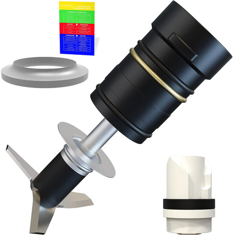 Commercial Food Processor Blade Assembly OEM Replacement Part With Liquid Conversion Card, Durable Steel, Easy Install