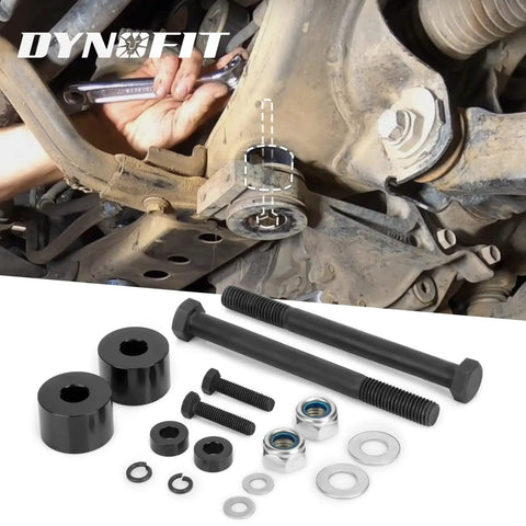 Differential Drop Kit For 2005-2022 Tacoma 4WD, 2003-2019 4Runner, And 2005-2015 FJ Cruiser 4X4 installation with tools and parts