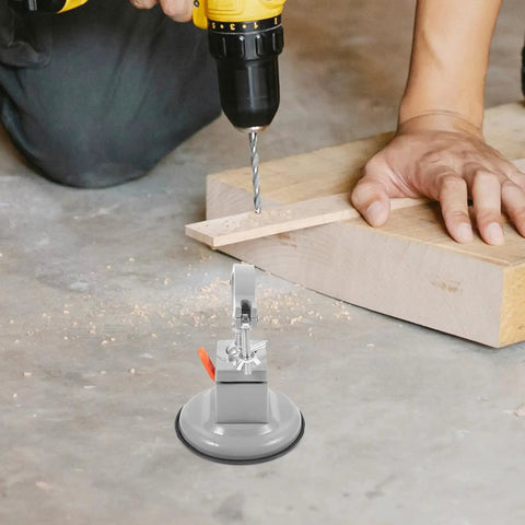 Portable Table Vise Clamp With Rock Solid Grip And No Fuss Operation For DIY Crafts Small Metal Bench Vise in use on workbench