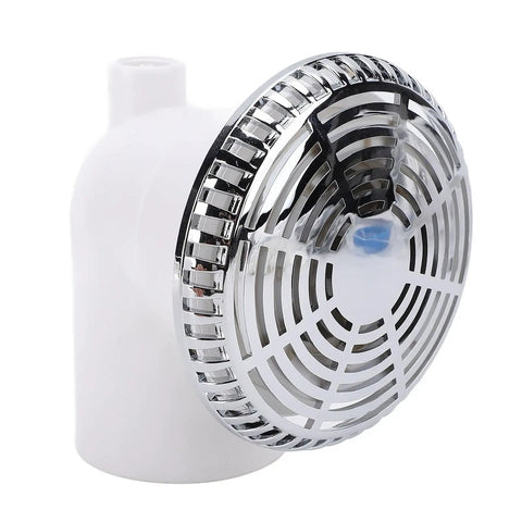 Dpofirs Bathtub Backwater Suction Drainer, PVC Massage Water Suction in white with chrome grille design for spa tub use