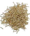 Pile of screws from Vintage Brass Mini Hinge Set 200 Pcs 8x10mm Four Hole Hinges With Screws For Dollhouse Jewelry Box Small Cabinet