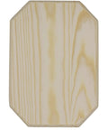 High Grade Unfinished Wood Plaques 6.5 X 4.5 Inch with smooth beveled edges in octagon shape, ideal for DIY projects.