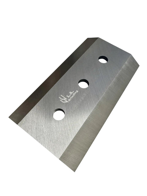 Chipper Knife Set Four Pack Seven Point Two Five Inch By Four Inch By Half Inch Double Edge With Three Holes For Bandit Brush Chipper