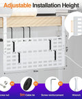 Under Desk Cable Management With Clamp No Drill 16 Inch Desk Cable Organizer Pegboard Style setup with included accessories.