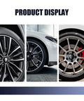 Badass American Flag Wheel Hub Cap Kit 4 Pack Slick Metal Center Hub Covers on stylish vehicle wheels.