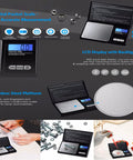 Pocket Size Digital Scale With 200g Capacity And 0.01g Precision Ultra Compact Jewelry And Gram Scale for accurate measurements.