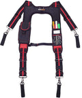 Premium Padded Tool Belt Suspenders With Magnetic Clips Heavy Duty Work Gear Tough As Nails 1680D Ballistic Nylon