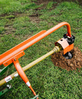 Rear Mounted 30 HP 3 Point Post Hole Digger With 9 Inch Auger For Cat 1 Tractors For Fence Posts, Decking, And Landscaping Projects