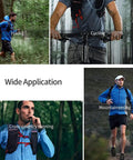 Hydration Bladder With Large Opening For Easy Fill, Leakproof Water Reservoir Bag in use for hiking, cycling, cross-country running, mountaineering