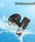 Matte Black Adhesive Wall Hooks 2 Pack Heavy Duty Stick On Hooks No Drilling Needed Damage Free Install For Bathroom Kitchen Door Towel Robe Keys Coat Hangers Surface Friendly shown as waterproof in splashing water.
