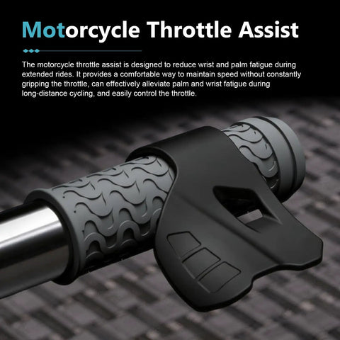 Upgrade Your Ride With This Universal Motorcycle Cruise Control Throttle Assist Rest Handlebar Mount Crafted From Heavy Duty Nylon For Stress Free Cruising On Street Off Road Ebikes Today on a sleek bicycle handlebar.