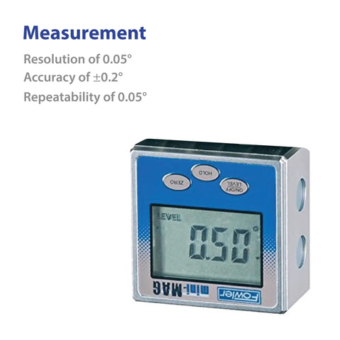 Mini-Mag The Original Protractor Digital Angle Gauge With 360 Degree Readout, Magnetic Hold Protractor For Quick Precise Angles, Instant Readings For Carpentry, Metalworking, And DIY Projects
