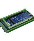 DIN Rail Mount Pinout Breakout Terminal Block Module For Arduino Mega 2560 R3 And Due, green terminal hub, 3.81mm pitch