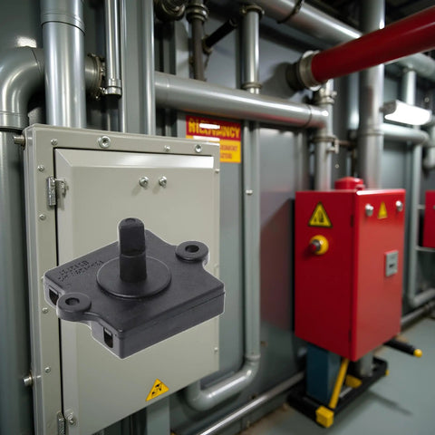 4 Position Rotary Heater Blower Switch With 3 Speed Settings in an industrial HVAC setup