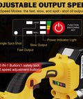 Cordless Grease Gun With LED Light 12000 PSI High Pressure Tool Three Speed Trigger 19.7 Inch Flexible Hose Dual 5500 mAh Batteries