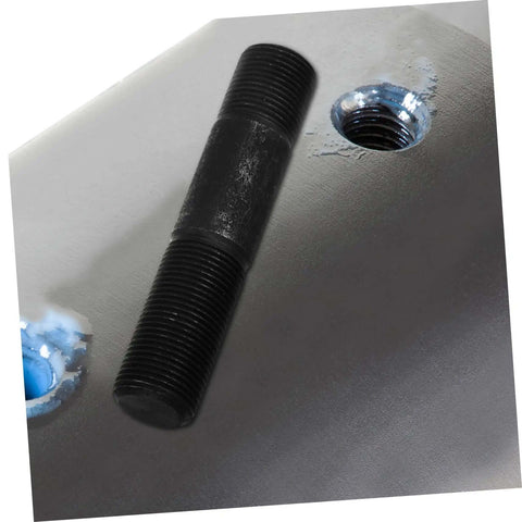 Close-up view of Hydraulic Punch Driver Kit Pro Grade Knockout Tool Set for electrical conduit and metal sheet punching component.