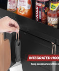 Outdoor Grill Cart With Wheels A Movable Stainless Steel Kitchen Island With Storage Cabinet and Integrated Hooks
