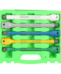 Torque Sticks Half Inch Drive Set Five Piece Torque Limiting Extensions For Lug Nut Protection Keeps Sockets From Getting Dinged Extends Life Of Thin Wall Impact Sockets Color Coded Storage Case Included