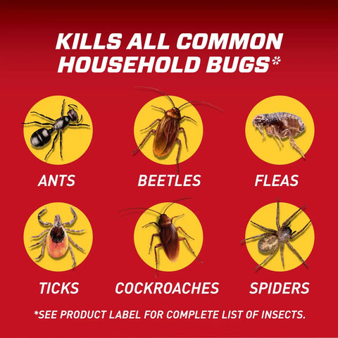 Indoor And Perimeter Pest Control Spray With Comfort Wand For Home Defense Ready To Use Bug Killer Kills Ants Cockroaches And Spiders chart