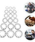 Stainless Steel Internal Tooth Lock Washers Star Shape Assortment Kit 300 Pieces For Heavy Duty Machinery Furniture Electrical Appliances