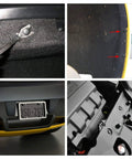 Zero Drama Heavy Duty Nylon Bumper Fastener Rivet Clips And Fender Shield Retainer Push Pin with tools in vehicle interior.