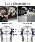 Pro Grade Wheel Alignment Tool Kit With Tape Measures, Heavy Duty Toe Alignment Plates For Fast And Accurate Car Alignment