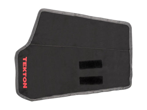 Eight Tool Stubby Wrench Roll Organizer For Five Sixteenths To Three Quarters Inch Stubby Wrenches, black pouch closed