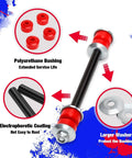 Heavy Duty Front Sway Bar End Links Set For Chevy GMC Trucks Replaces OE K700538 K70043 2 Piece red polyurethane bushing